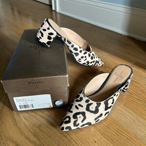 LINEA PAOLO calf hair mule - 8-1/2